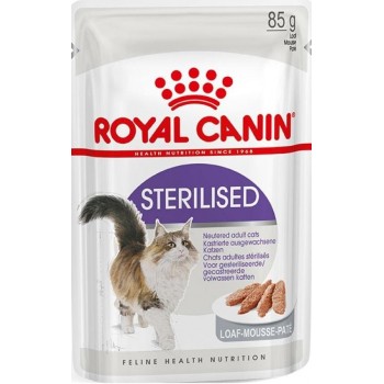 АКЦИЯ! (набор 4+1) Royal Canin Sterilised, для стерилизованных кошек (паштет) 5*85 г