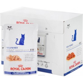 Комплект паучей Royal Canin Neutered Adult Maintenance, для кастр/стерилиз кошек и котов, 4*100 г