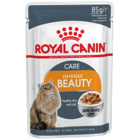 АКЦИЯ! (набор 4+1) Royal Canin Intens BEAUTY (в соусе), пауч для поддержания красоты шерсти, 5*85 г